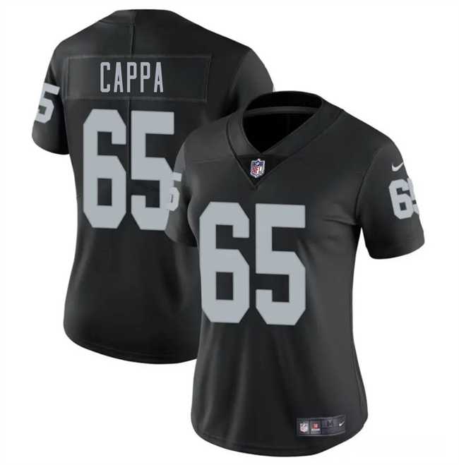 Womens Las Vegas Raiders #65 Alex Cappa Black 2025 Vapor Stitched Jersey Dzhi->las vegas raiders->NFL Jersey